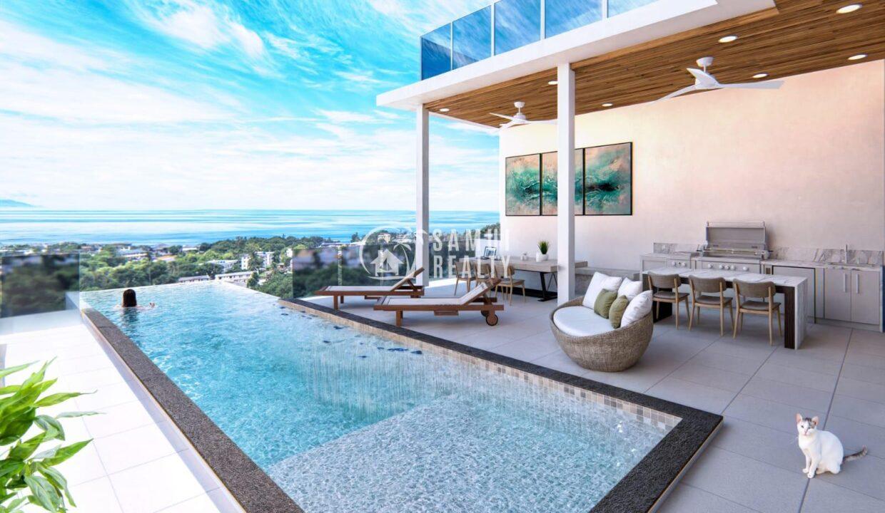 Chaweng Sea View Retreat: Luxurious 4-Bedroom Villa with Infinity Pool