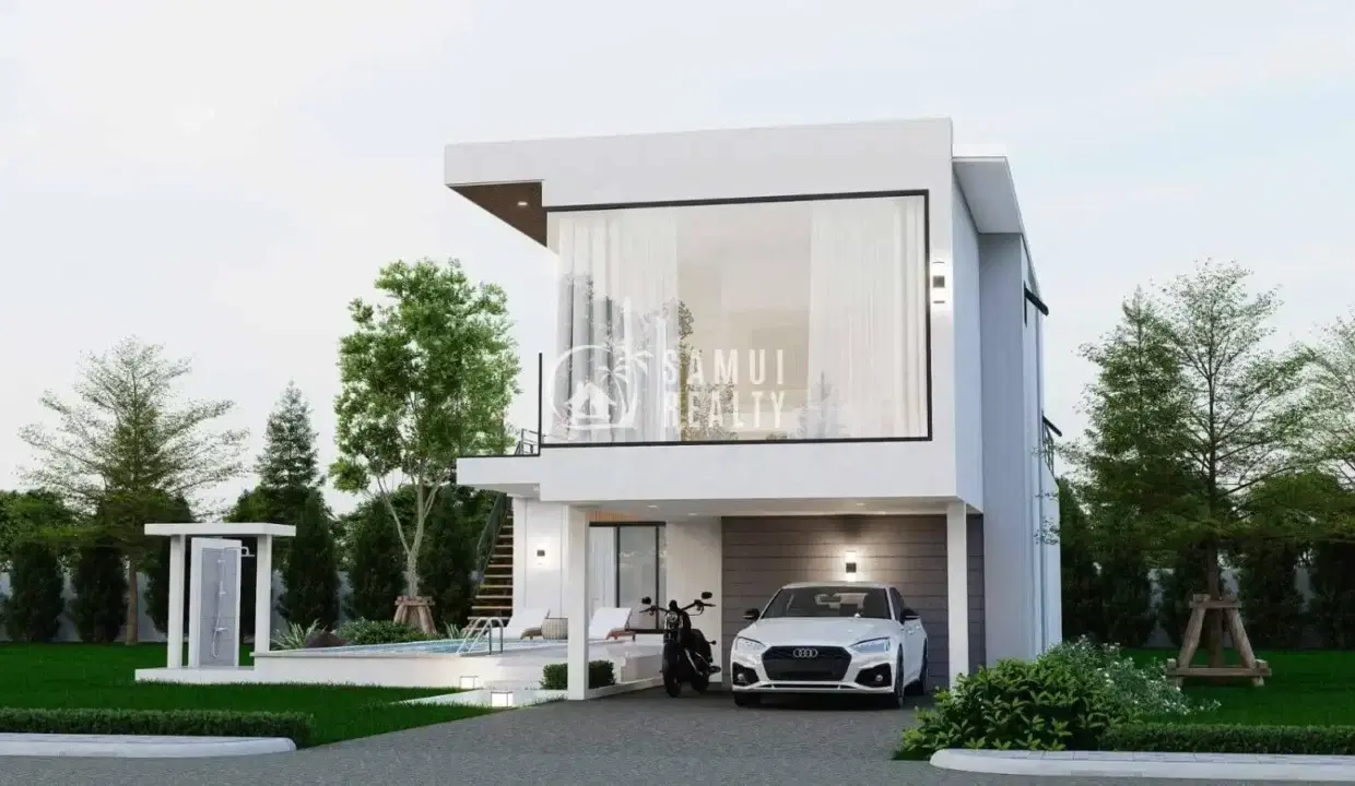 Modern Luxury Villa in Maenam – Private Pool & Rooftop Terrace