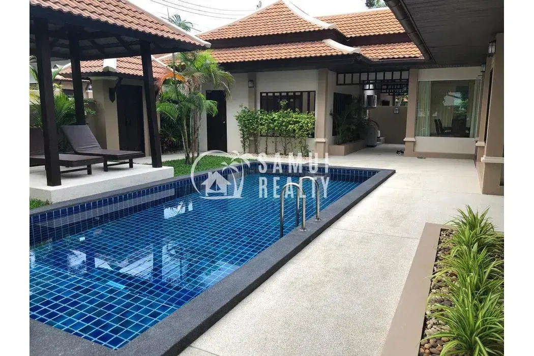 Bophut : 3BR Pool Villa for Tranquil Living