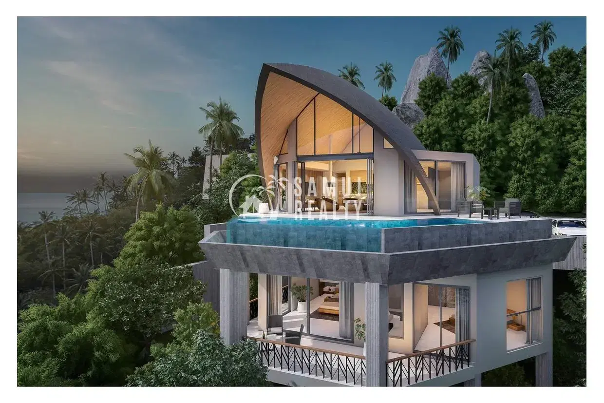 Modern Sea View 2-3BR Villas Laem Set