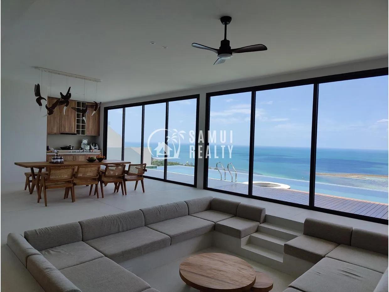 Sea-View 4BR Pool Villa Lamai