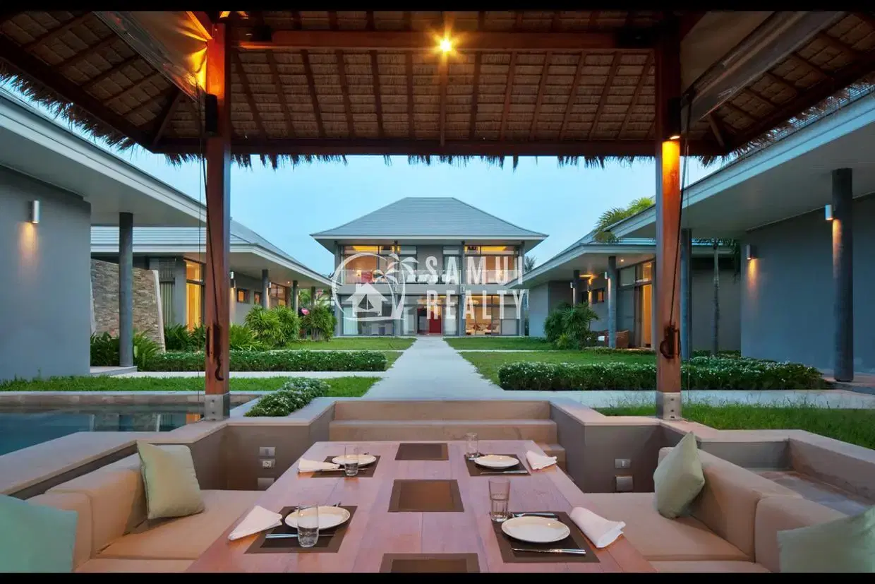 Stunning 6BR Beachfront Villa Plai Laem