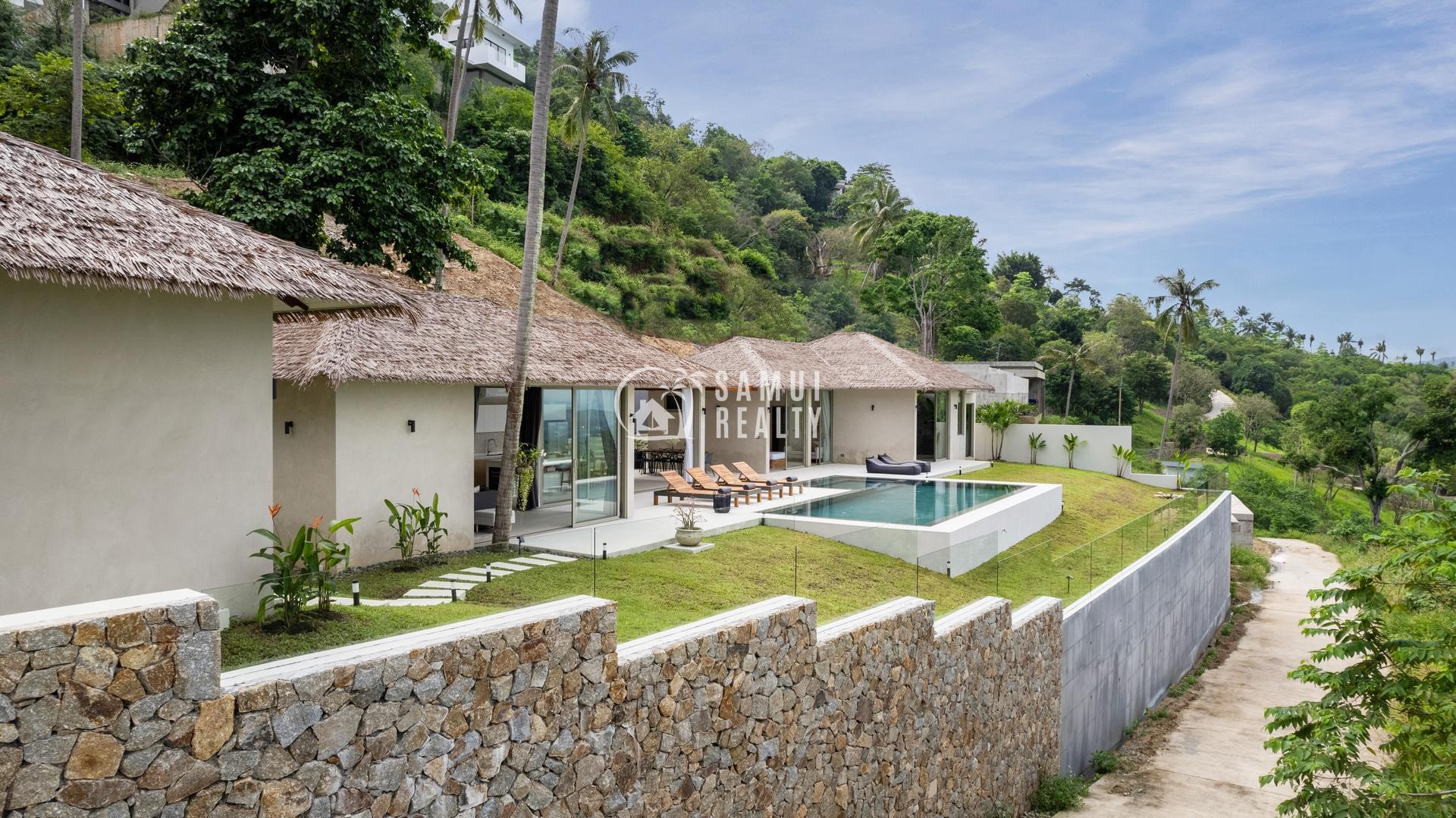 Balinese Oasis with Ocean Views in Bophut – A Luxurious Retreat