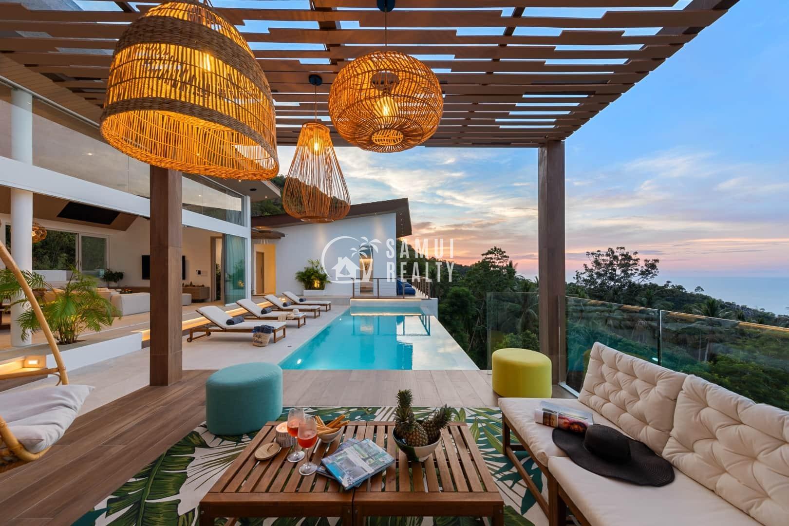 Luxurious Ocean-View Villa with Infinity Pool in Bang Por