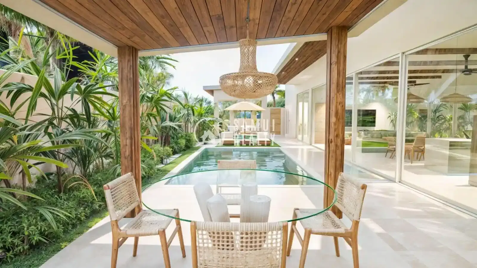 Tropical Modern Villa with Private Pool & Mountain Views – Maenam Bliss