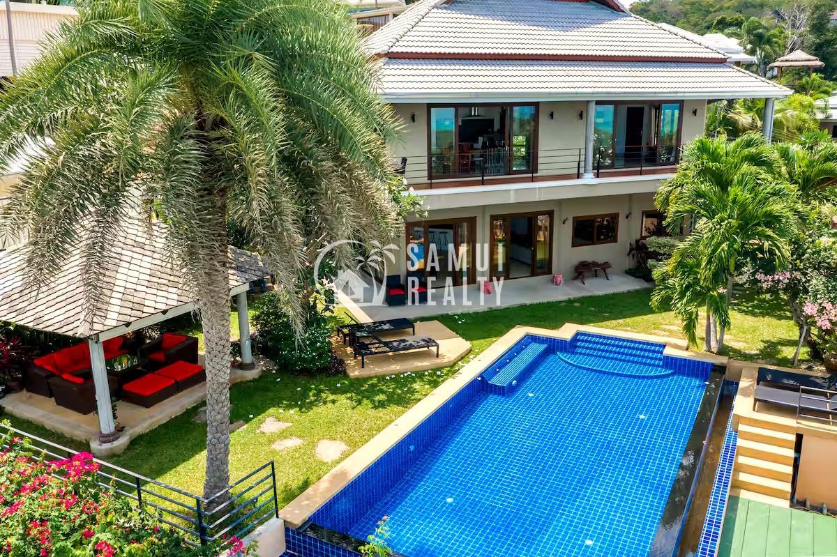 Luxurious 5-Bedroom Sea View Villa with Infinity Pool in Bophut
