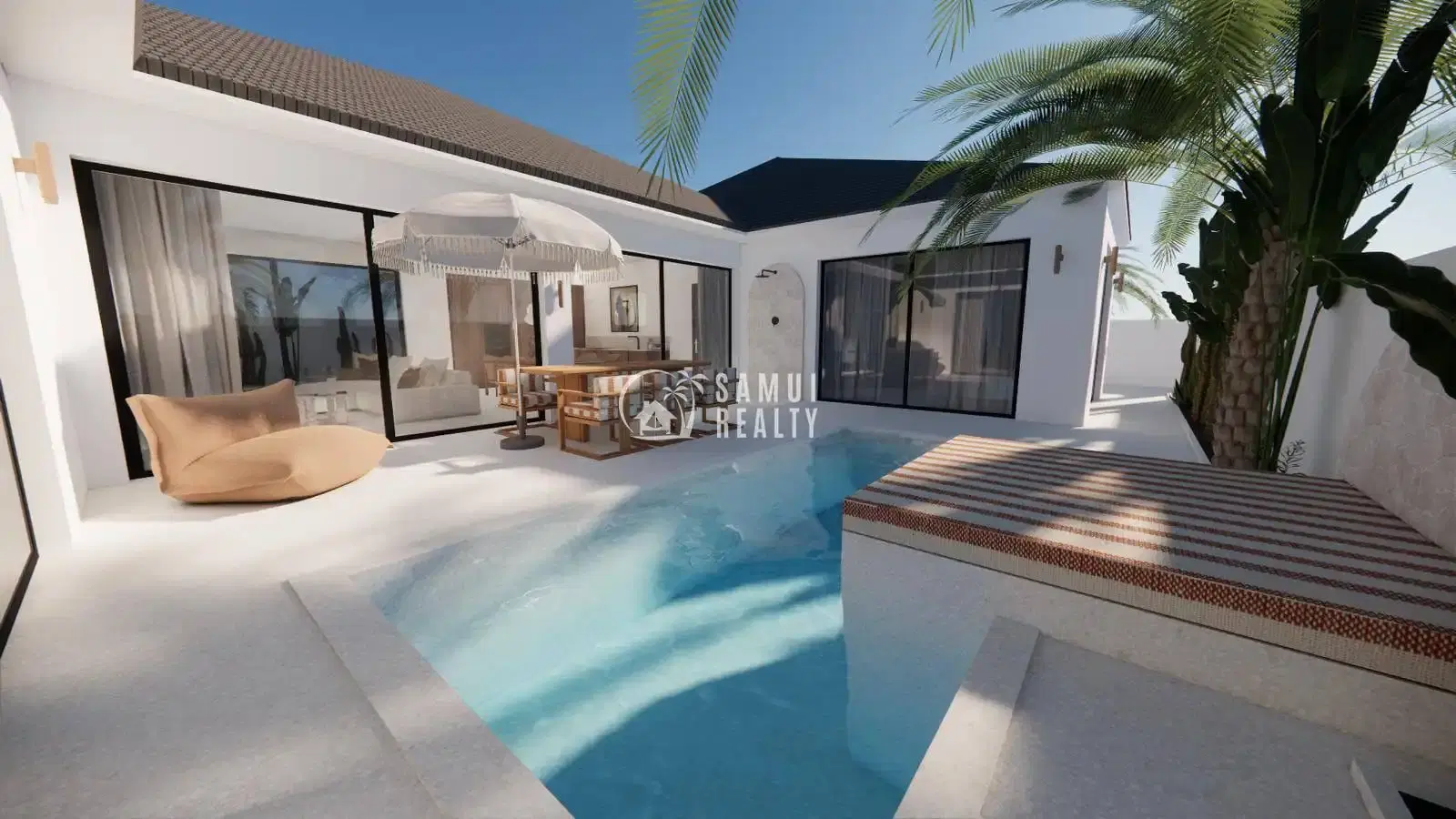 Modern 3-Bedroom Villa in Plai Laem, Koh Samui
