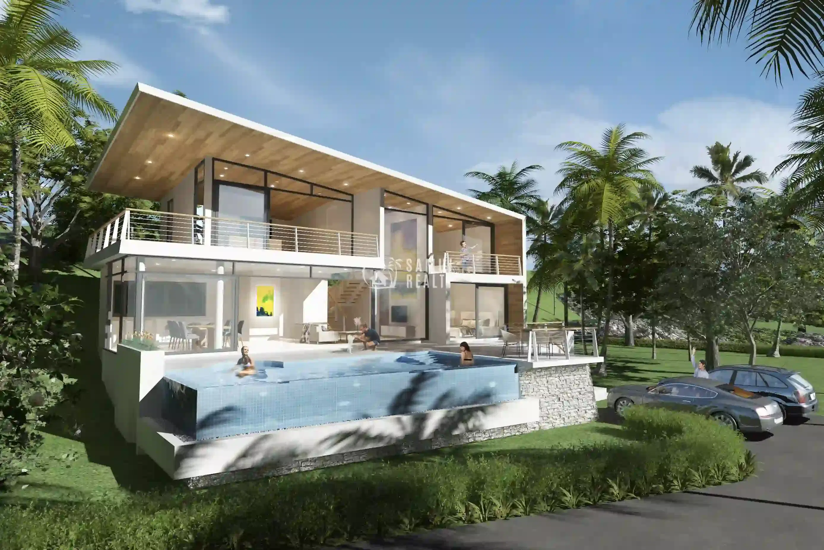 Ocean View Villa - Contemporary Beachside Living in Lamai, Koh Samui