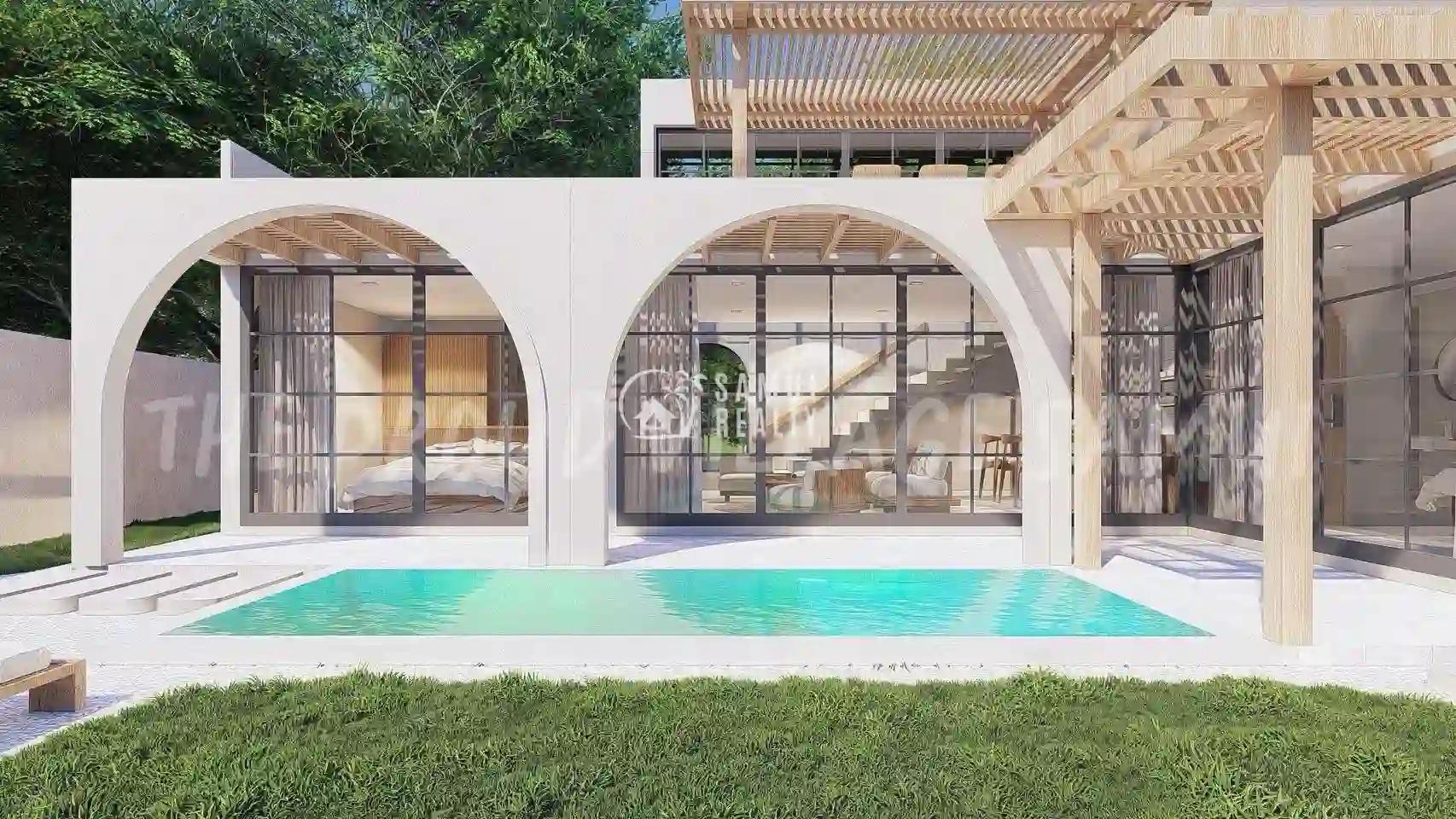 Modern 2-Story Villa in Taling Ngam, Koh Samui with Pool and Elegance