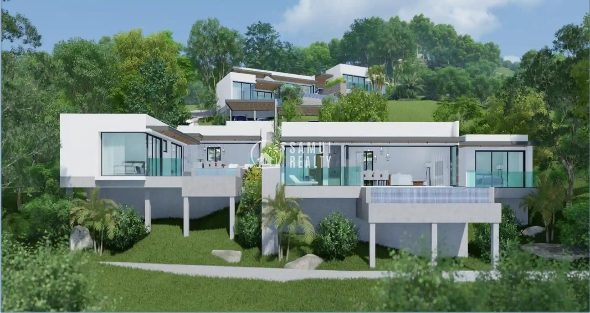 Serene Bophut Villas: Modern Living with Stunning Sea Views in Koh Samui