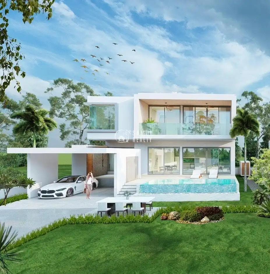 Modern Coastal Villa in Ban Makham, Koh Samui - 263 sqm Elegance with Stunning Sea Views