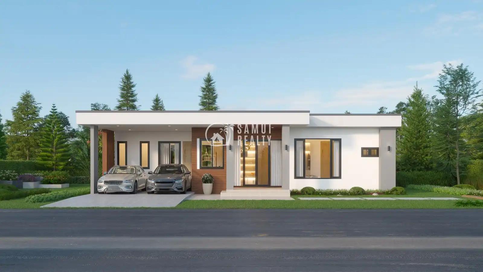 Modern 3-Bedroom Villas in Na Muang, Koh Samui – Spacious Living with Scenic Charm