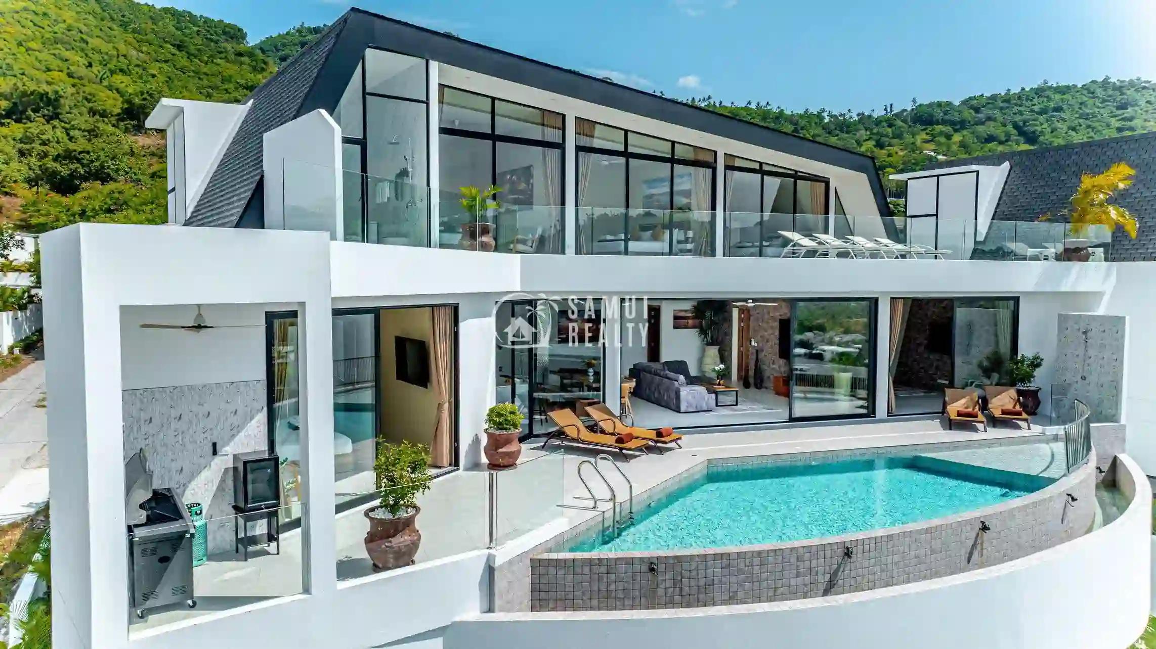 Stunning Bophut Villa Escape: 7-Bed, Infinity Pool, 56M THB Haven in Koh Samui