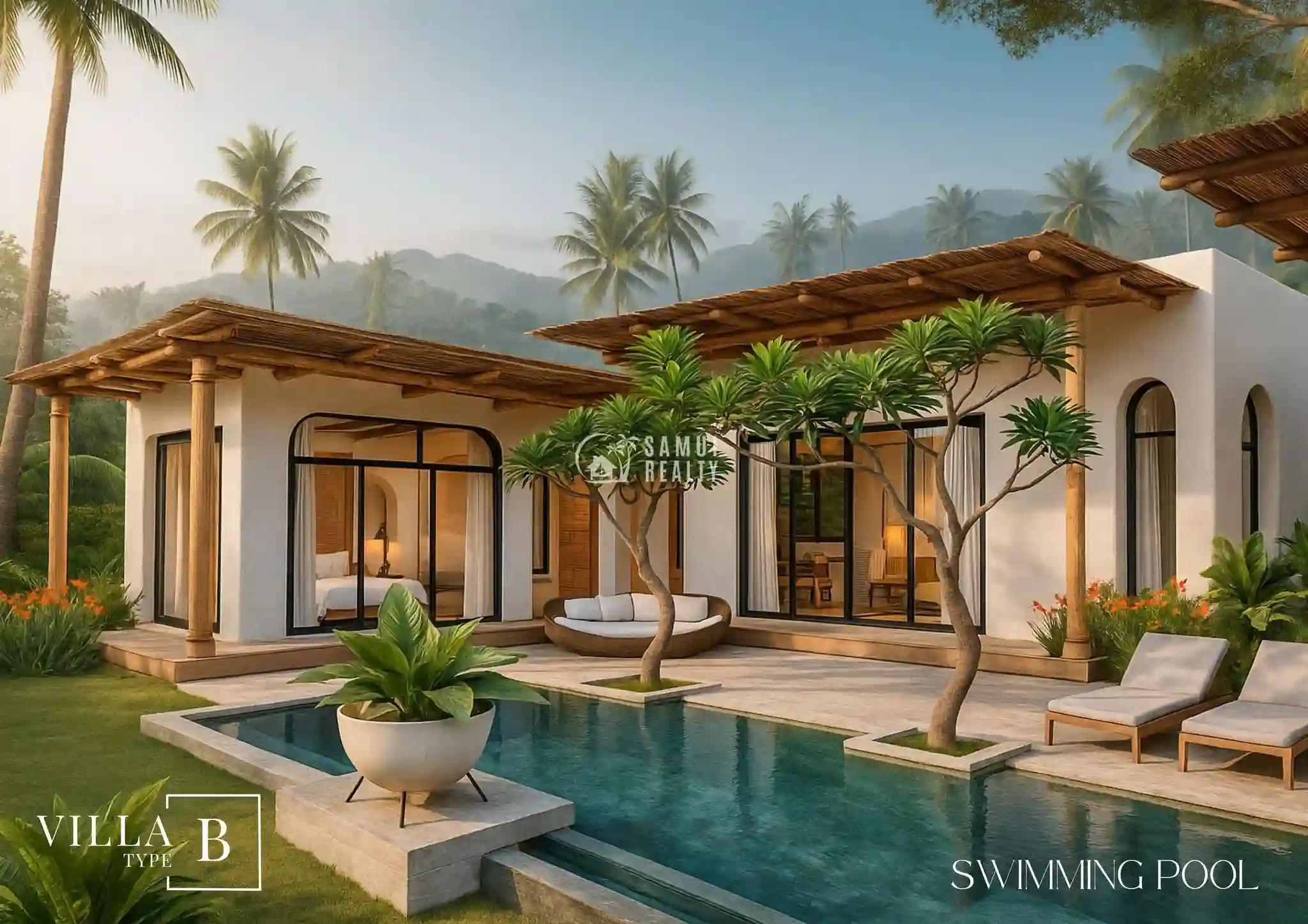 Modern Pool 2-3 Bedroom Villas in Bang Por