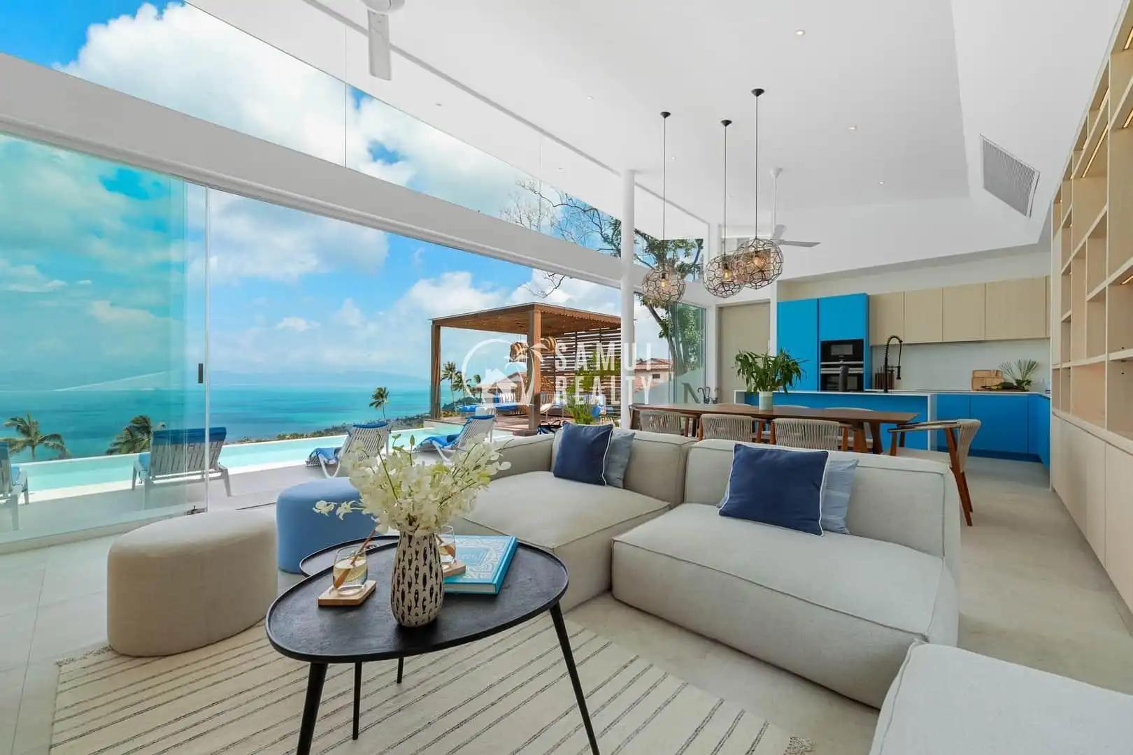 Luxurious 4-Bedroom Villa with Stunning Sea Views in Bang Por, Koh Samui