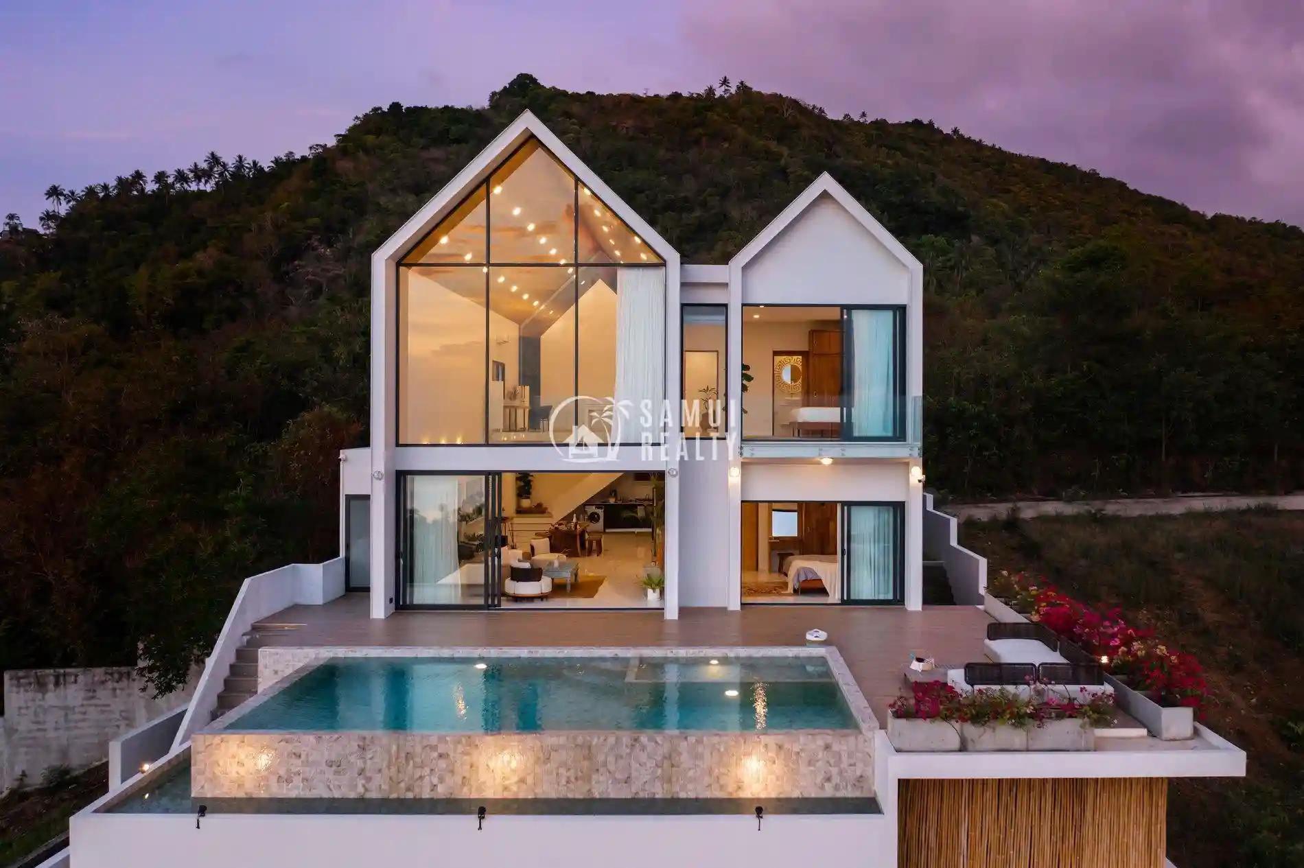 Luxurious Sunset Seaview Villa in Ban Makham, Koh Samui