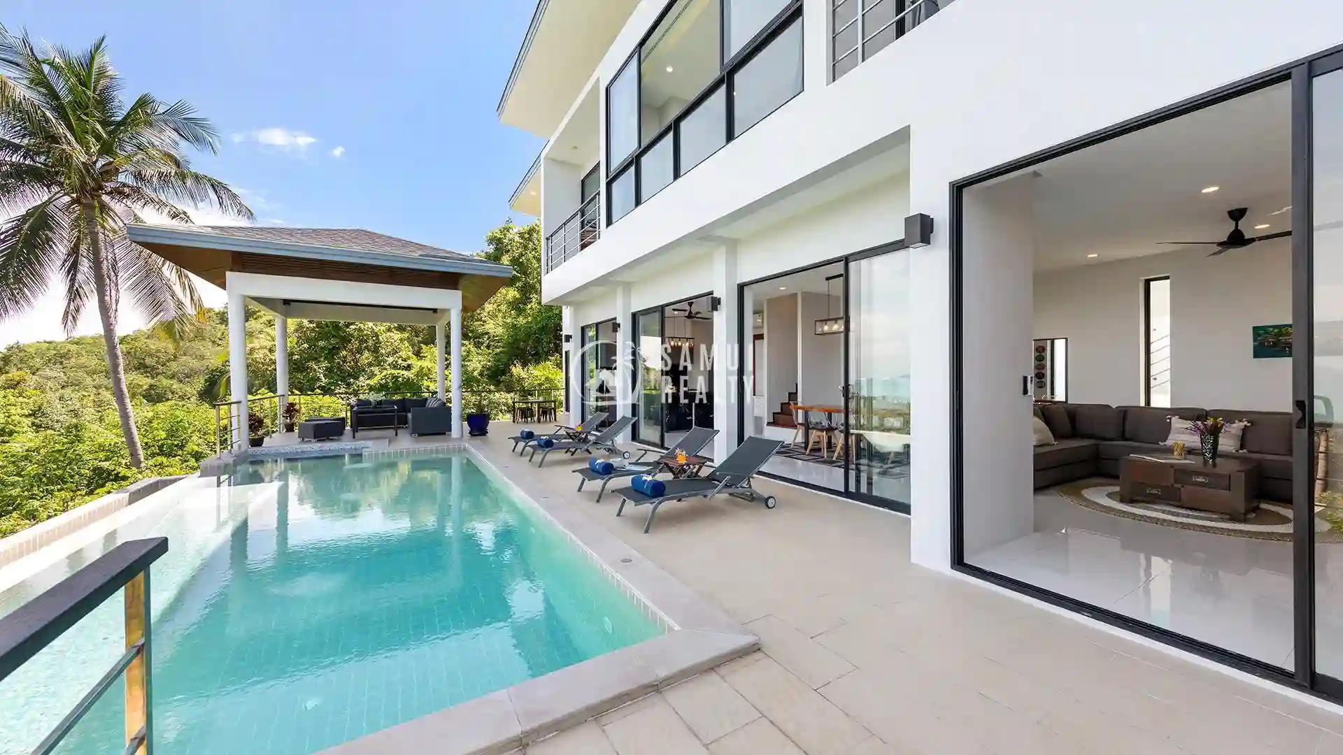 Beautiful Sea-View 4-Bed Plai Laem, Koh Samui